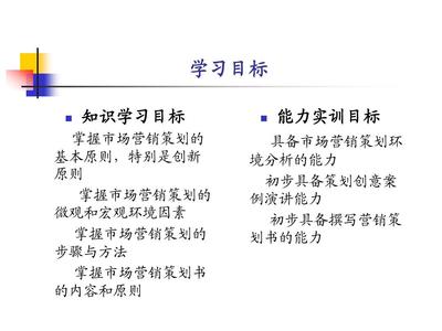 市場營銷策劃的環(huán)境分析 構(gòu)筑策略的基石